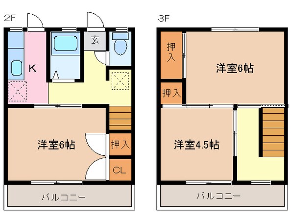 塩浜駅 徒歩12分 2階の物件間取画像